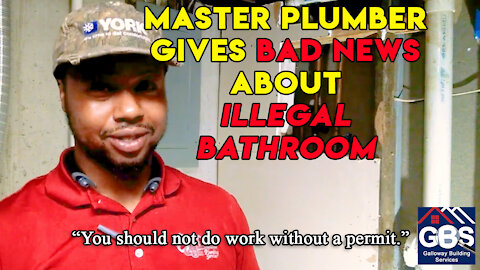 Master Plumber Gives Bad News About Illegal Bathroom-Orr Plumbing Services