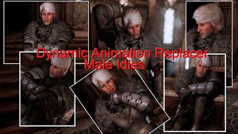 Skyrim SE RandomIdle, Sit Idles for "Dynamic Animation Replacer" Male Idles