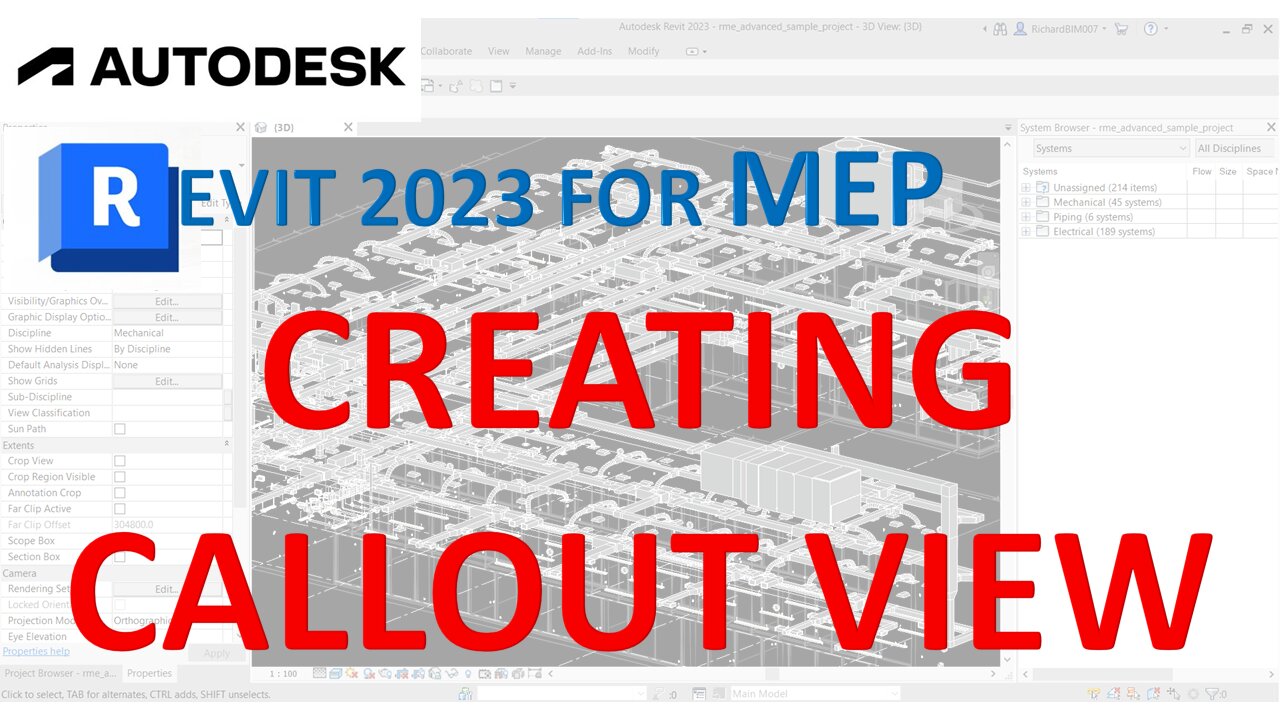 REVIT 2023 FOR MEP - Creating Callout View