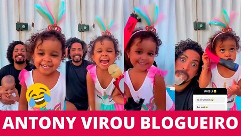 ANDRIELLY faz ANTONY ESTREAR como BLOGUEIRINHO em seu vídeo