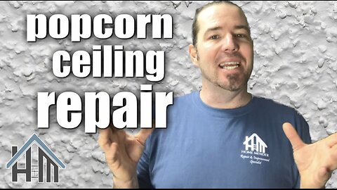 How to repair popcorn ceiling. Easy! Home Mender.