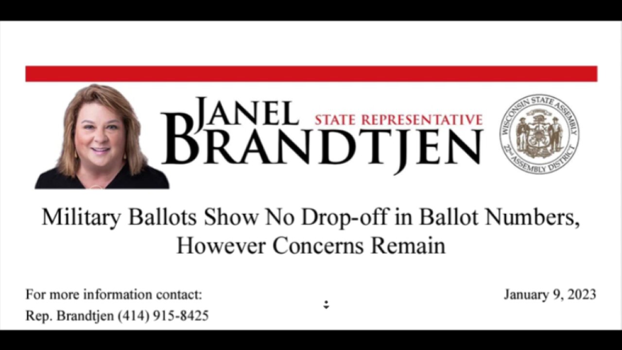 WI Military Ballots Show No Drop-off in Ballot Numbers, However Concerns Remain