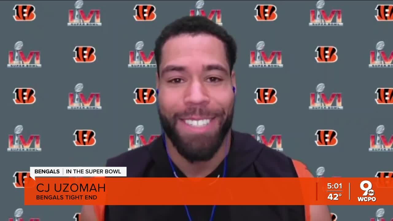 C.J. Uzomah: 'I'll take a bath in chili' if Bengals win