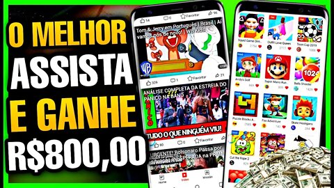 ESSE é O MELHOR APP que GANHAR DINHEIRO DE VERDADE (Pagou 800,00) Como Ganhar Dinheiro na Internet