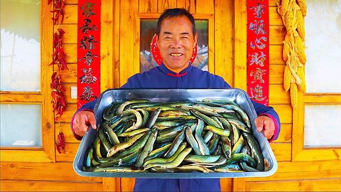 Dirty fish recipe! Vegetables stewed with sauerkraut! Unusual! | Uncle Rural Gourmand