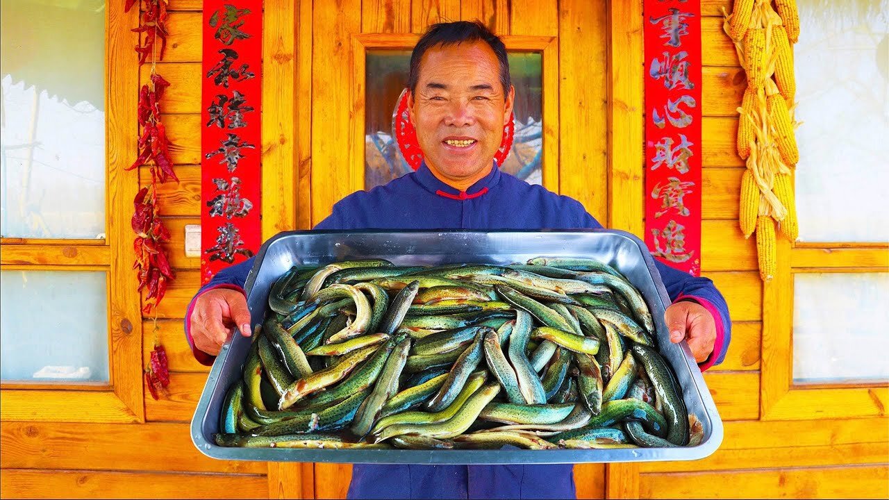 Dirty fish recipe! Vegetables stewed with sauerkraut! Unusual! | Uncle Rural Gourmand