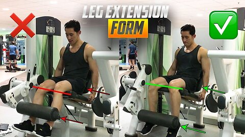 Legs extension gym and home exercises part 1 #fitness