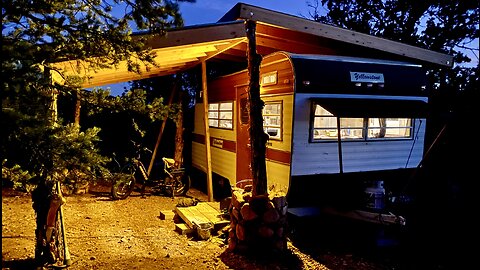 Interior Vintage Camper Tour & Garden Improvements for Sweet Potatoes