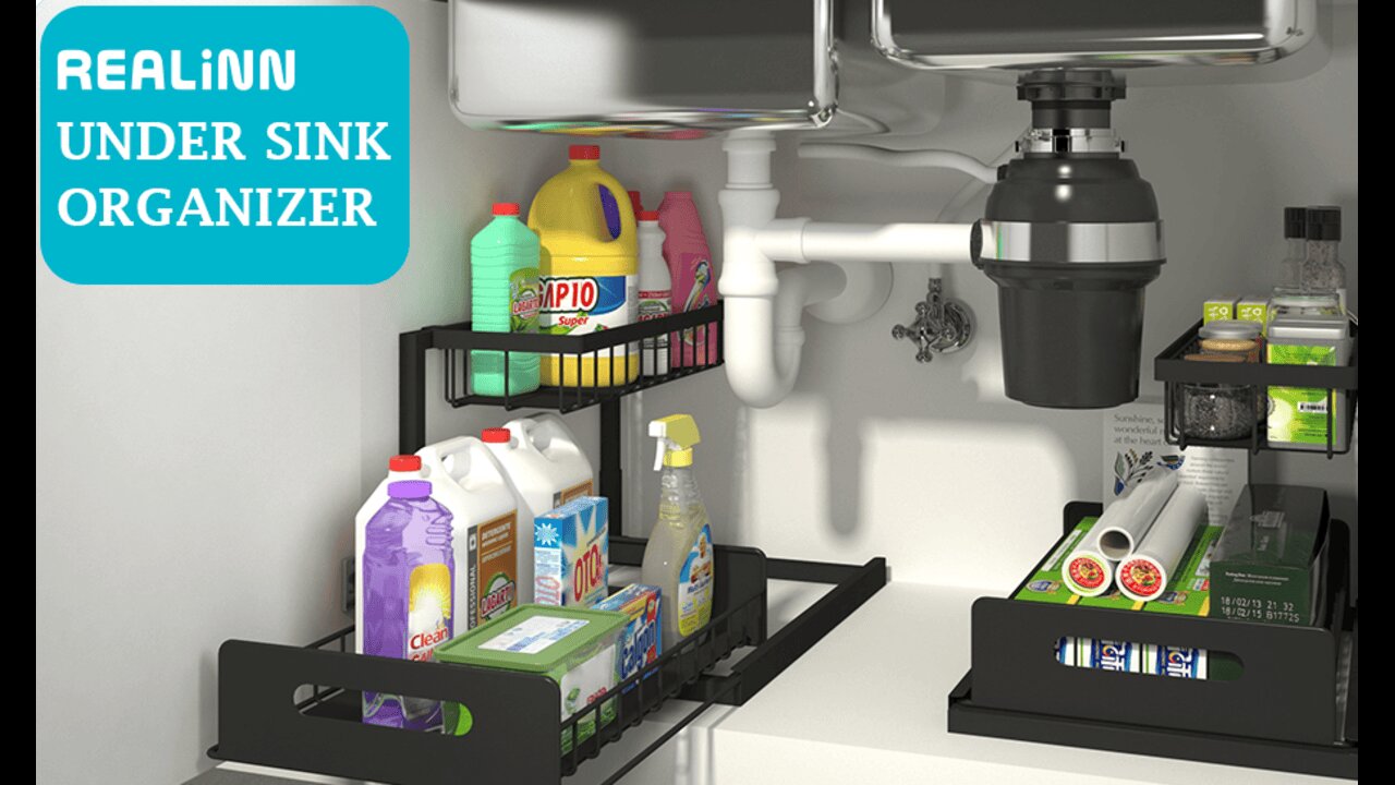 REALINN Under Sink Organizer and Storage