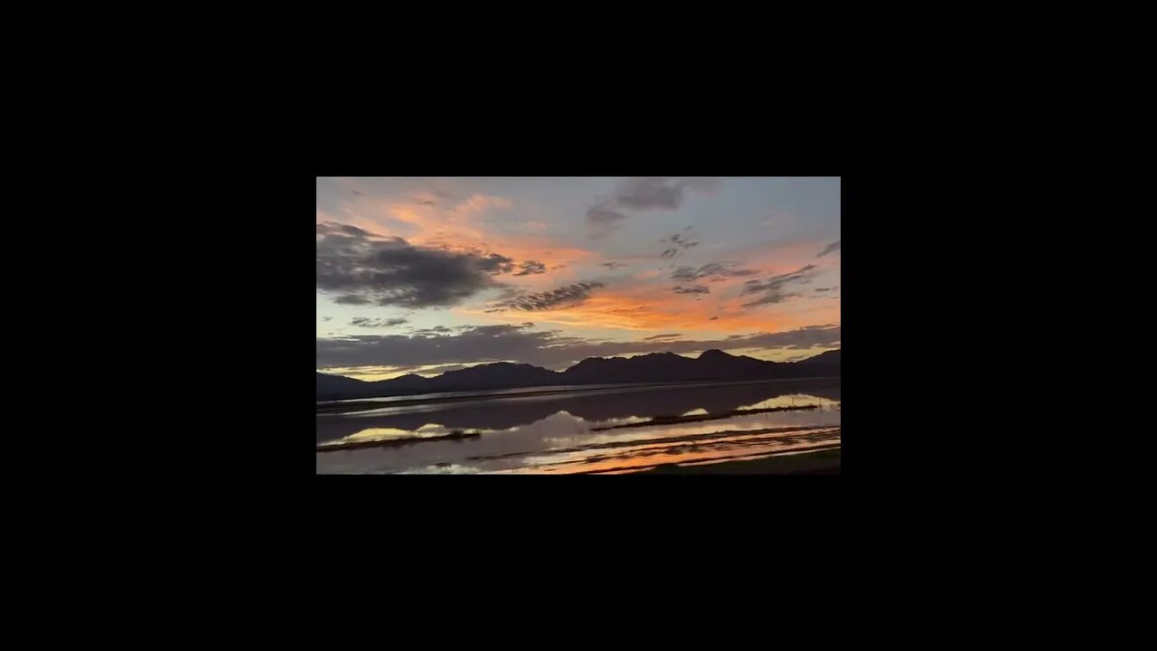 Beautiful sunset as we leave Las Vegas