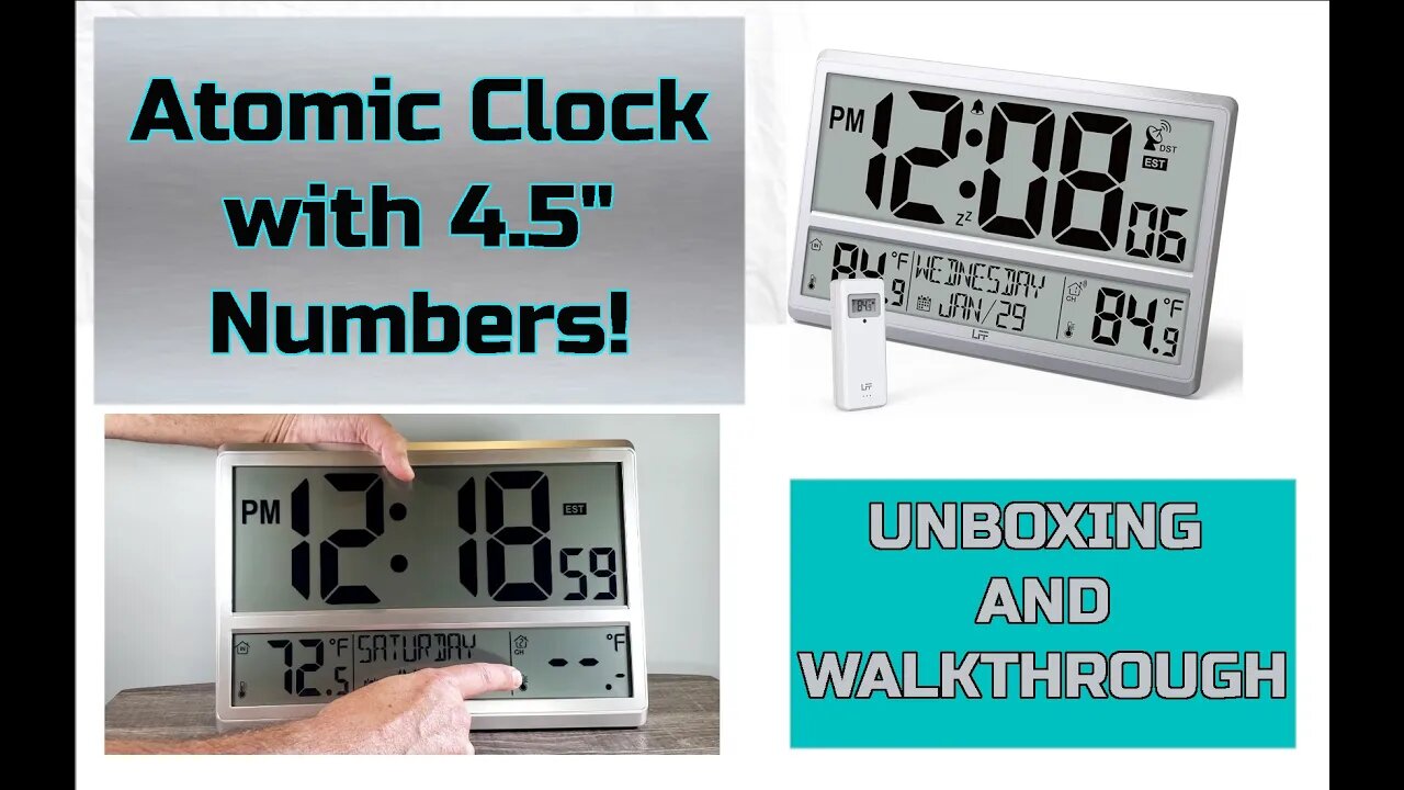 The Atomic Clock! Great for Seniors or Anyone - My Mom Loves It