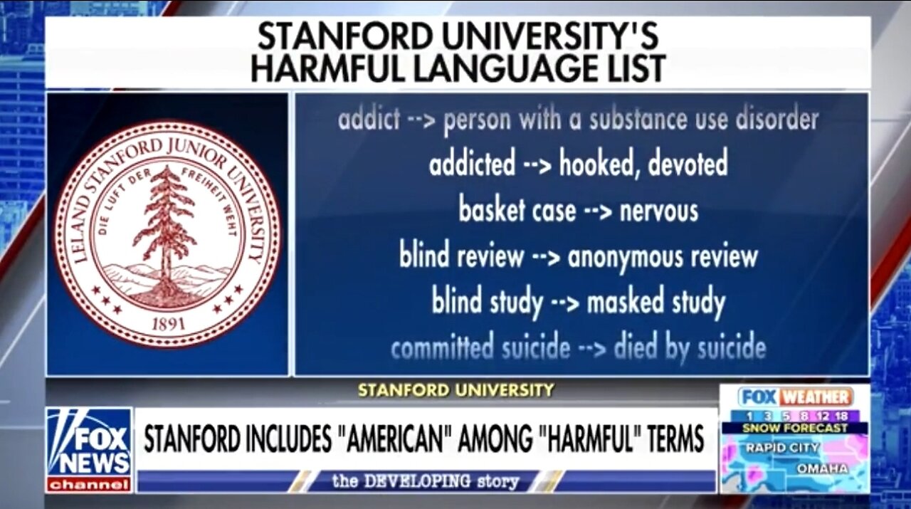 Stanford University Tells You: Don't Use The Word 'American'