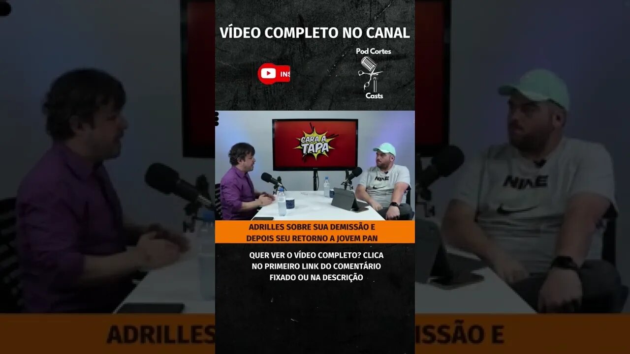 ADRILLES SOBRE SEU CANCELAMENTO #shorts #adrillesjorge #adrilles #jovempan #morningshow #caraatapa