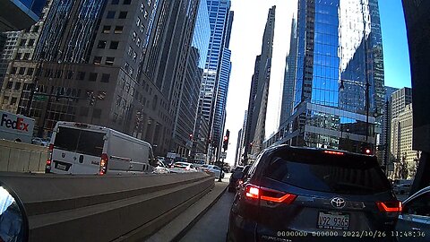 Homeless person gets mad at me for honking but the bright is out and cars blocking the intersection