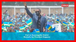 Nyamagabe: Perezida Kagame yashimye uko Abaturage bitwaye mu gihe cya COVID-19