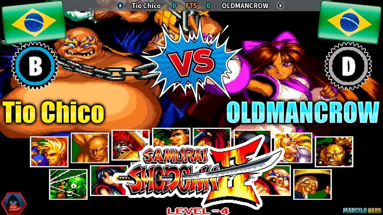 Samurai Shodown II (Tio Chico Vs. OLDMANCROW) [Brazil Vs. Brazil]