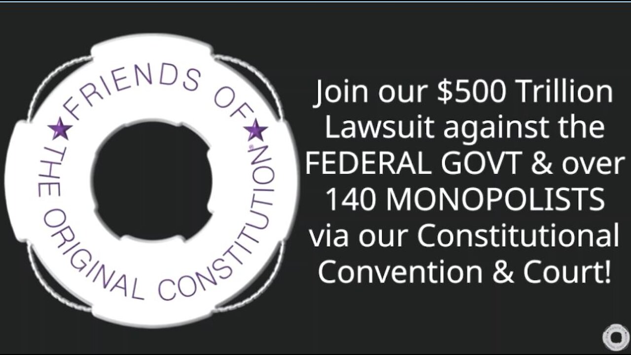 $500 Trillion Lawsuit against the FEDERAL GOVT and over 140 MONOPOLISTS