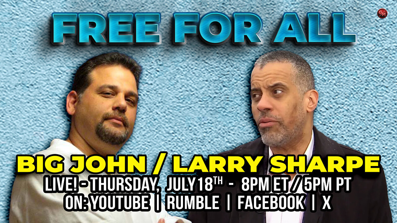 FREE FOR ALL - THURSDAY 8 PM ET / 5 PM PT - LIVE!