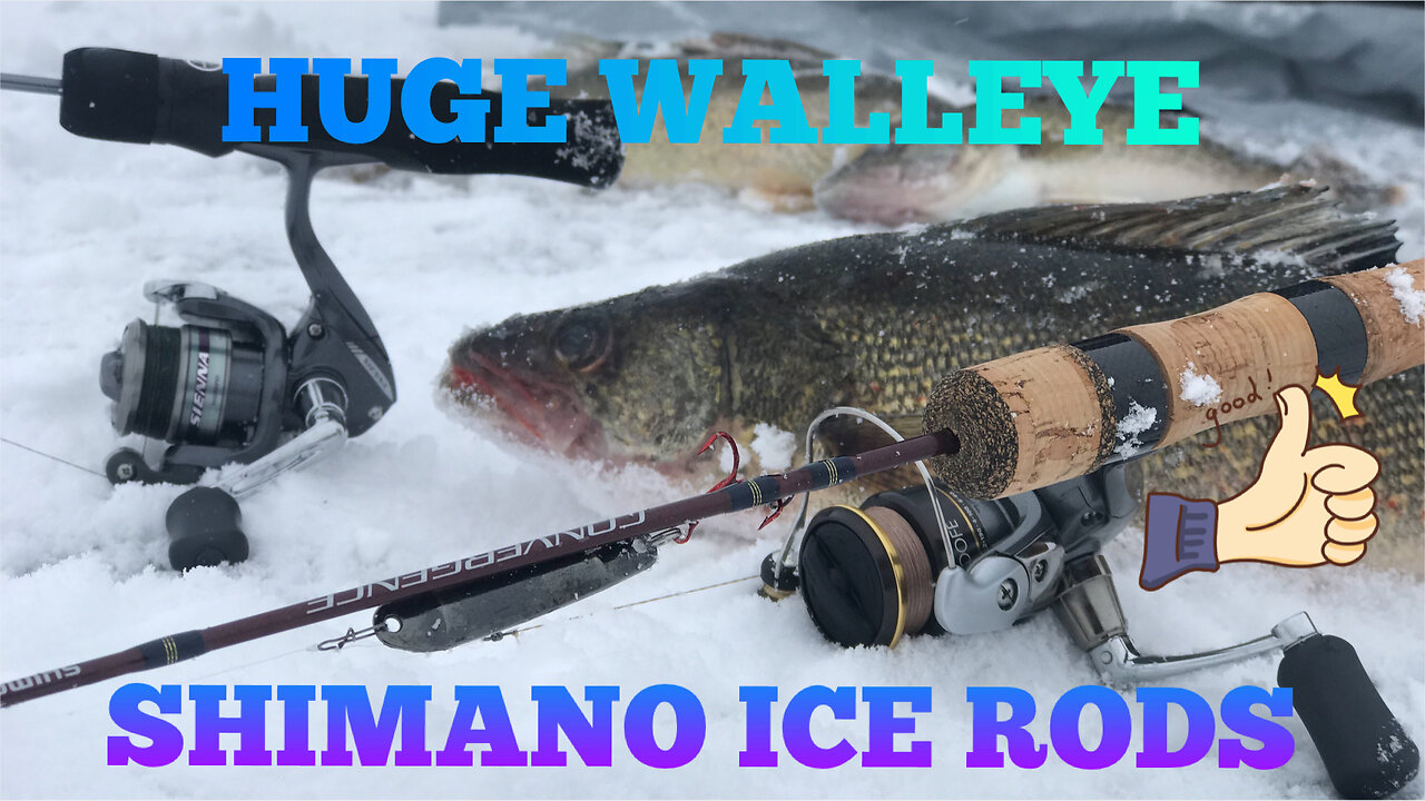 HUGE WALLEYE ICE FISHING