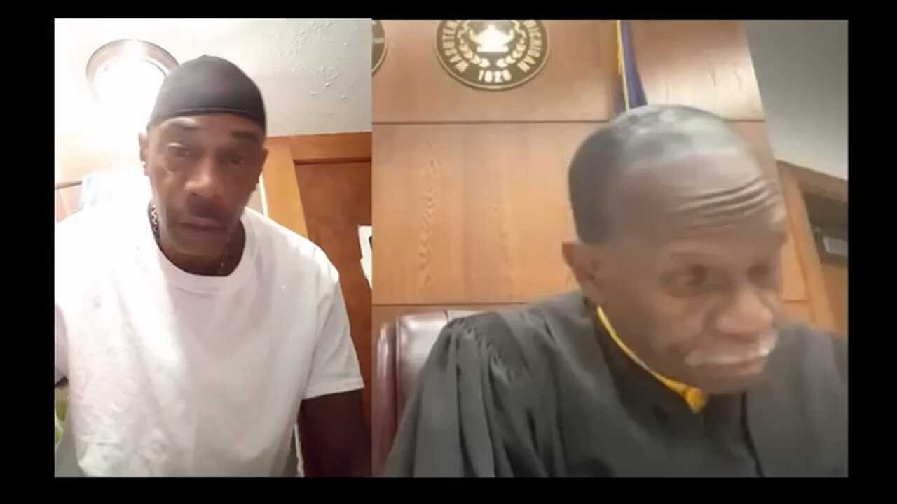 Man smoking weed while talking to judge on facetime court 😂