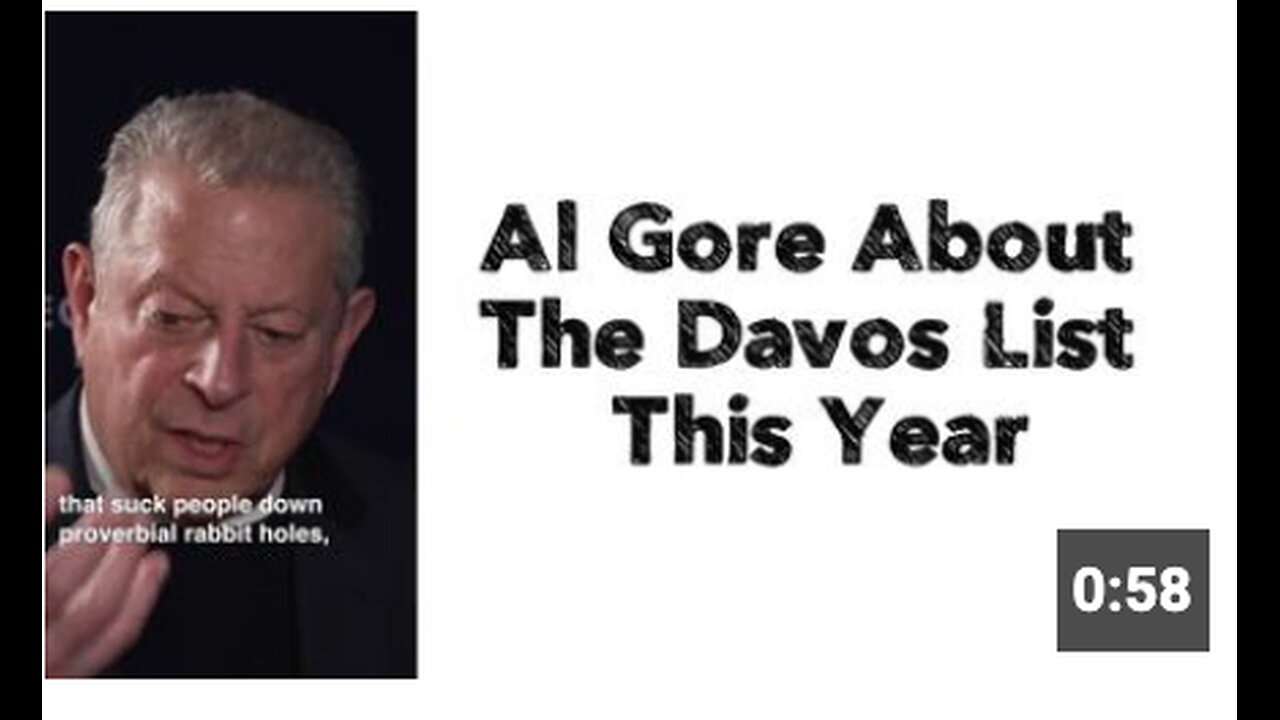 Al Gore About The Davos List This Year