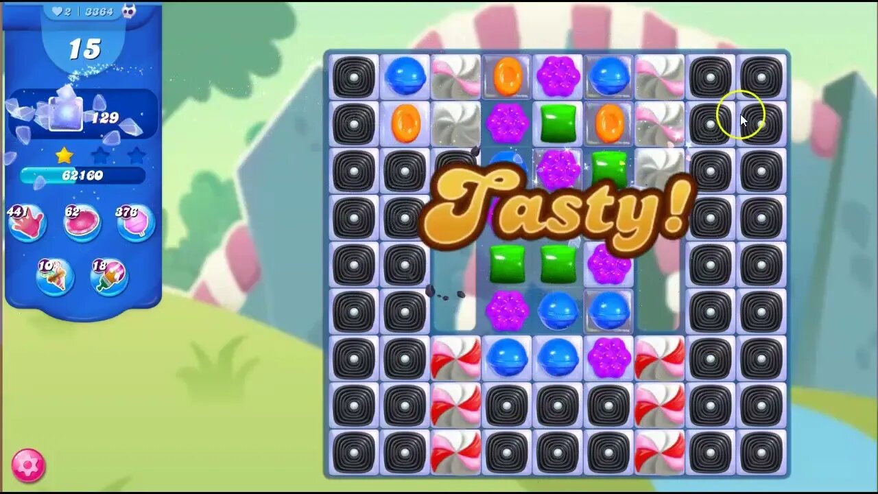 Candy Crush Level 3364 Talkthrough, 22 Moves 0 Boosters...Dang...see notes in description