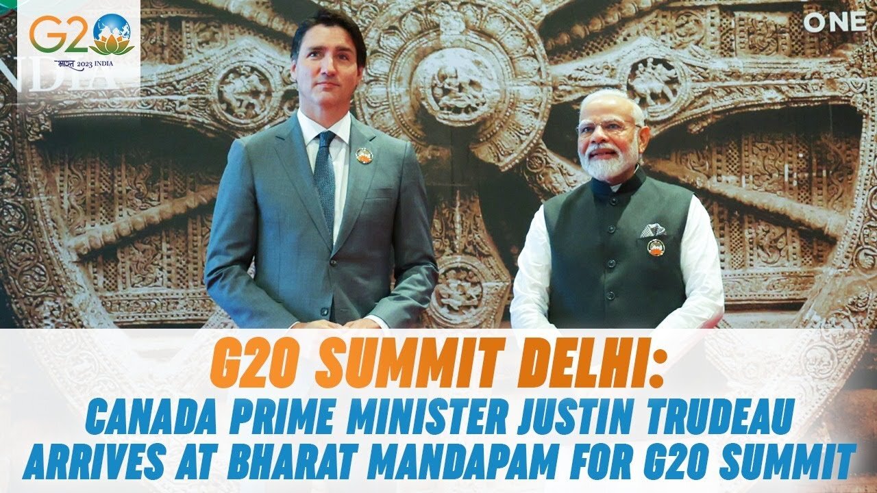 G20 Summit Delhi Canada Prime Minister Justin Trudeau arrives [English subtitles in description]