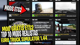 ▶️TOP 10 MELHORES MODS REALISTAS PARA EURO TRUCK SIMULATOR 2 1.44