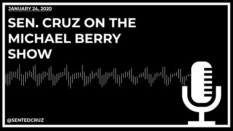 Cruz on the Michael Berry Show: ‘Joe Biden’s Been Thrown Under the Bus’