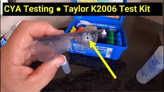 💦Pool Help 9 ● Cyanuric Acid CYA Level Test Using Taylor K2006 Test Kit
