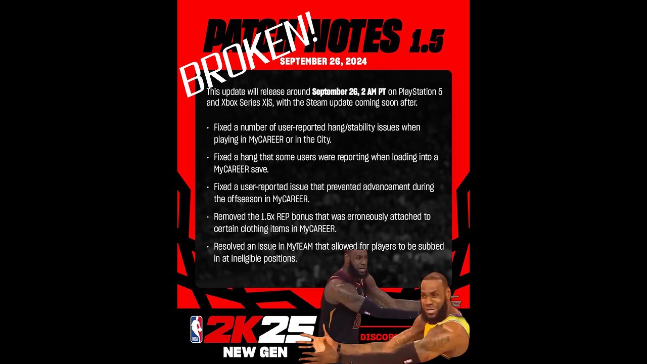 NBA 2k25 is BROKEN After the Latest Patch NBA 2k25 Ps5 Twitch Stream 09/26 2k Doing It On Purpose?