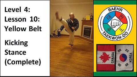 Baehr Taekwondo: 04-10: Green Stripe: Kicking Stance (Complete)