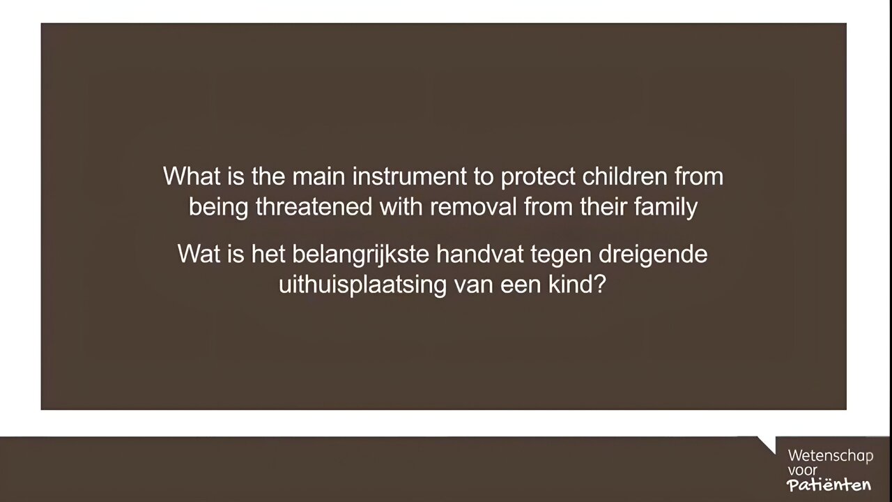 What is the main instrumental to protect children from being threatened and removed from their family? - Dr. Nigel Speight (Paediatrician)