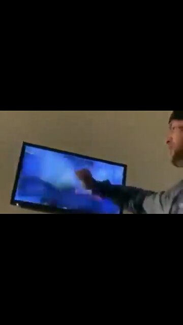 Dude Tries To Destroy Broken TV, Ends Up Fixing It