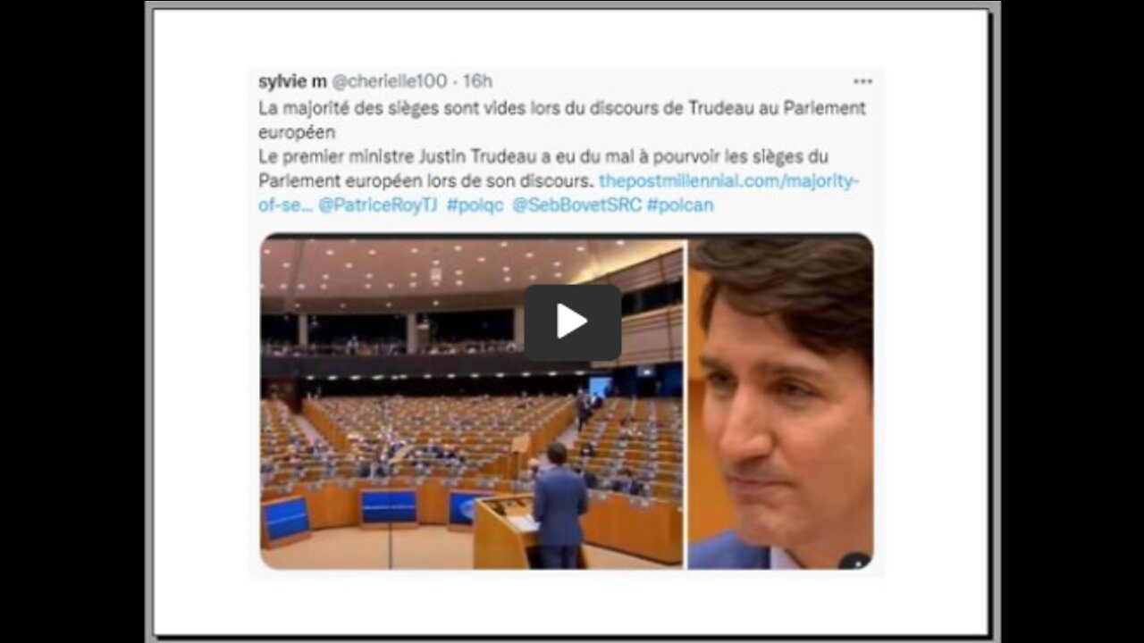 Ça va mal pour Trudeau . . .