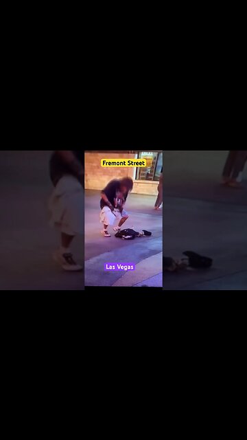 Fremont St.,, Las Vegas, NPCs, & Earth characters every night… Is this an alien from outer space?