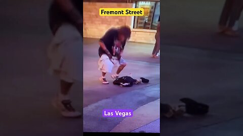 Fremont St.,, Las Vegas, NPCs, & Earth characters every night… Is this an alien from outer space?