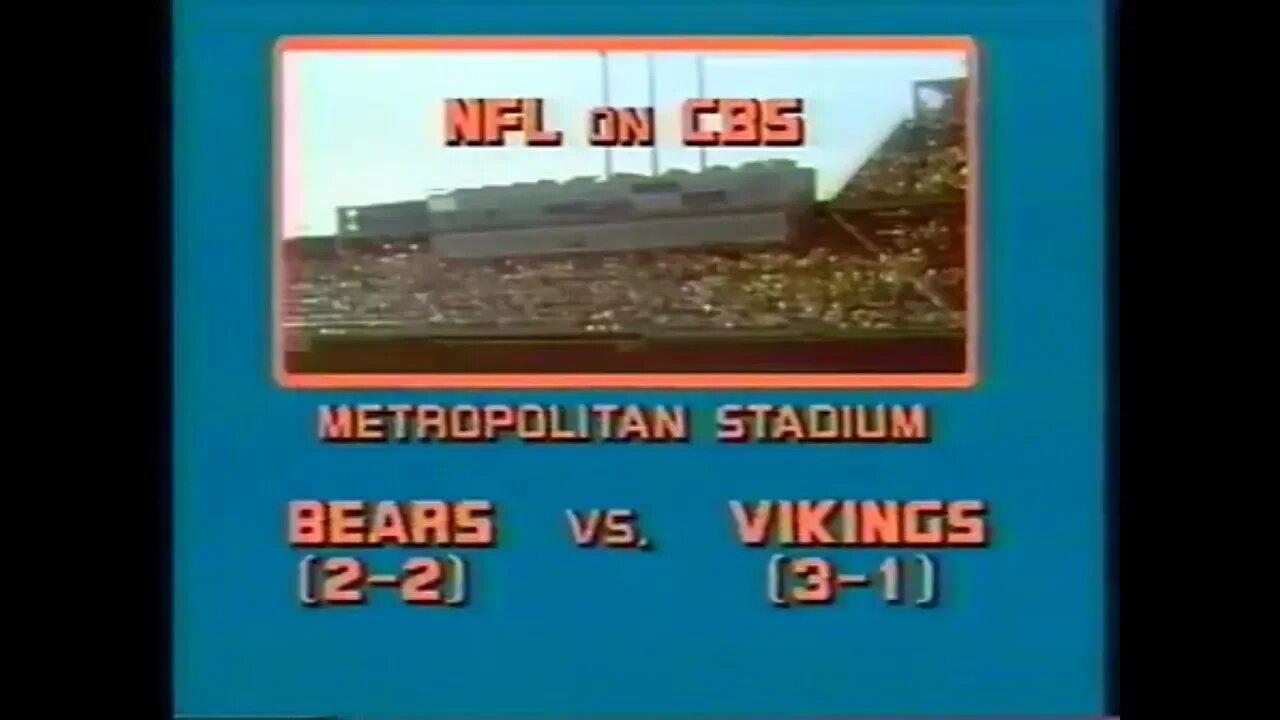 1977-10-16 Chicago Bears vs Minnesota Vikings
