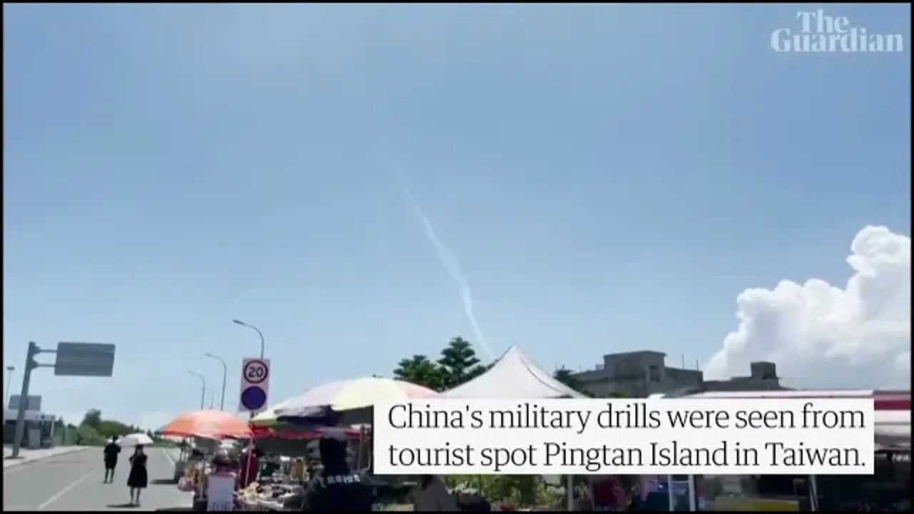 China launches missiles into Taiwan strait