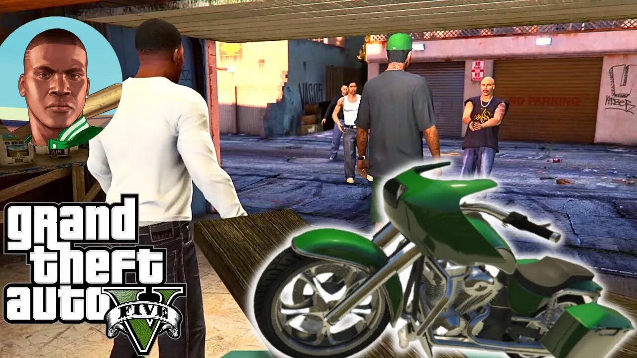 GTA V HISTÓRIA PARTE 3 - FRANKLIN E LAMAR: RETOMADA DA POSSE DA MOTO VERDE PARA SIMEON