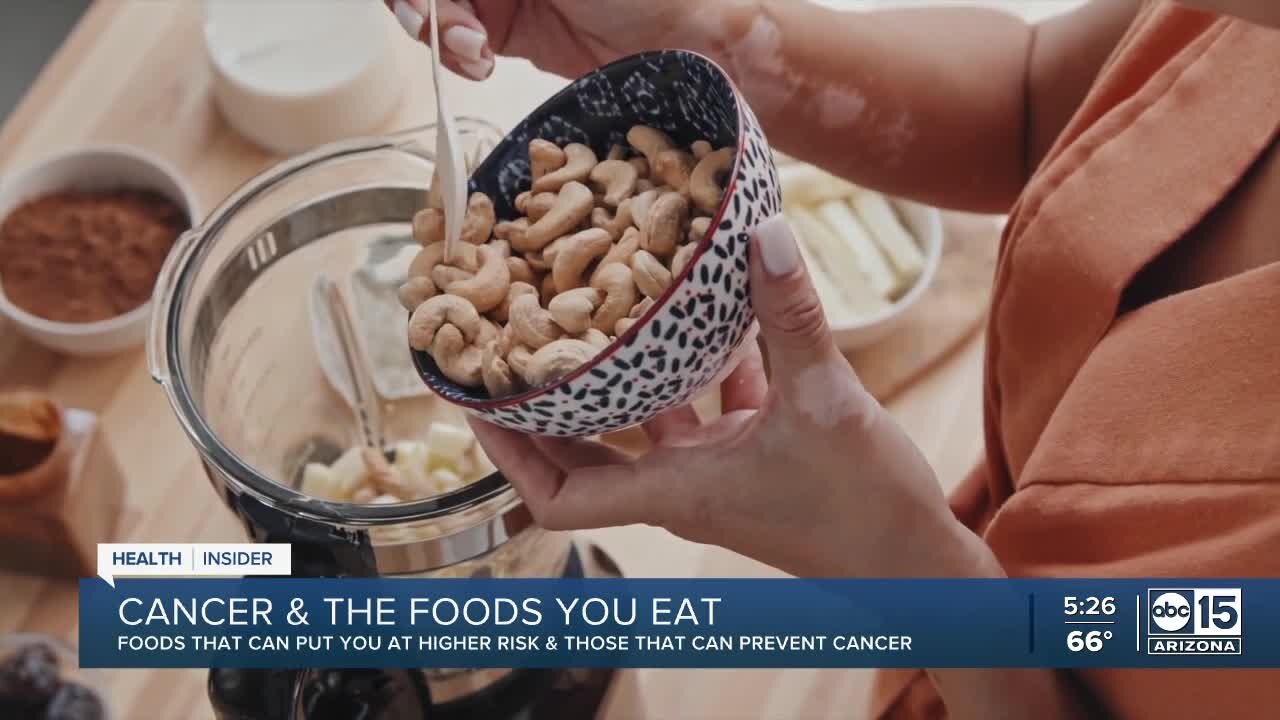 Foods that put you at risk of cancer and those that may prevent it