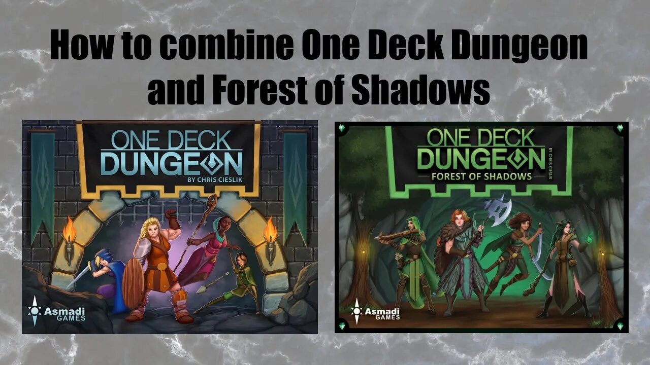 How to setup One Deck Dungeon and Forest of Shadows Hybrid Dungeon