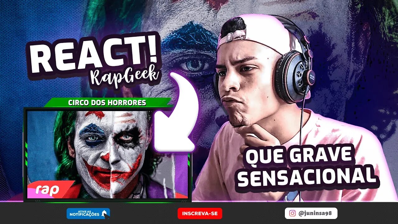 Rap dos Coringas - CIRCO DOS HORRORES - NERD HITS | 7mz [React RapGeek]