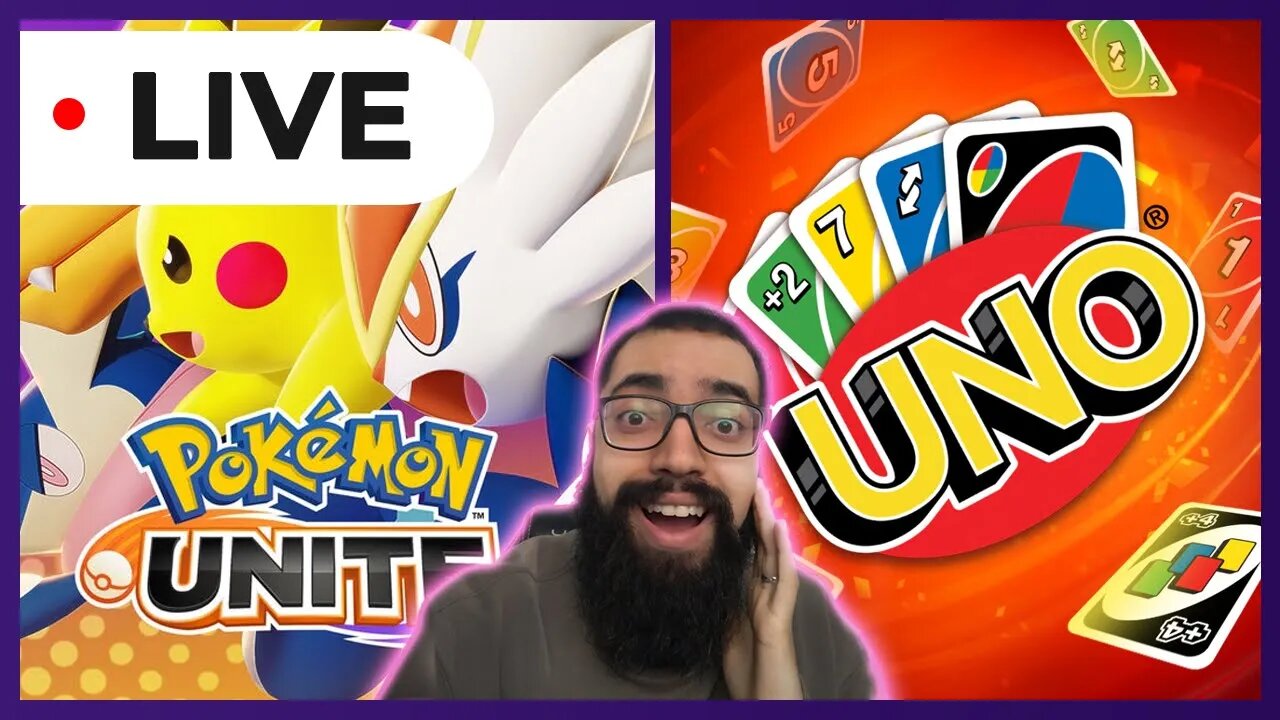 LIVE JOGANDO POKEMON UNITE COM OS INCRITOS ATÉ AS 20:00 DEPOIS UNO #livestream