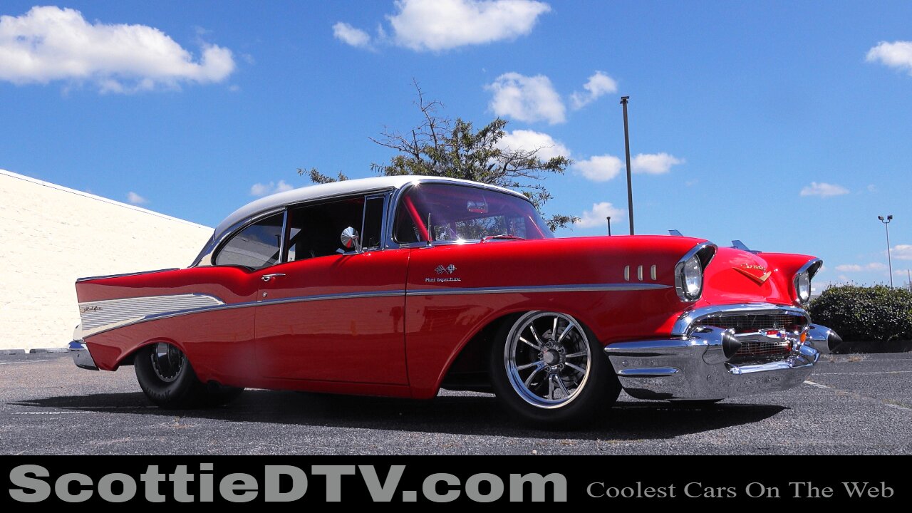 1957 Chevrolet Bel Air Pro Street 1100 HP Supercharged 427 Cruisin' The Coast