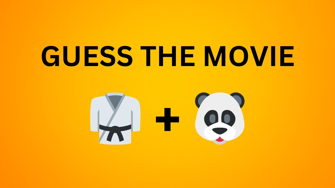 Can you guess the movie by emoji?