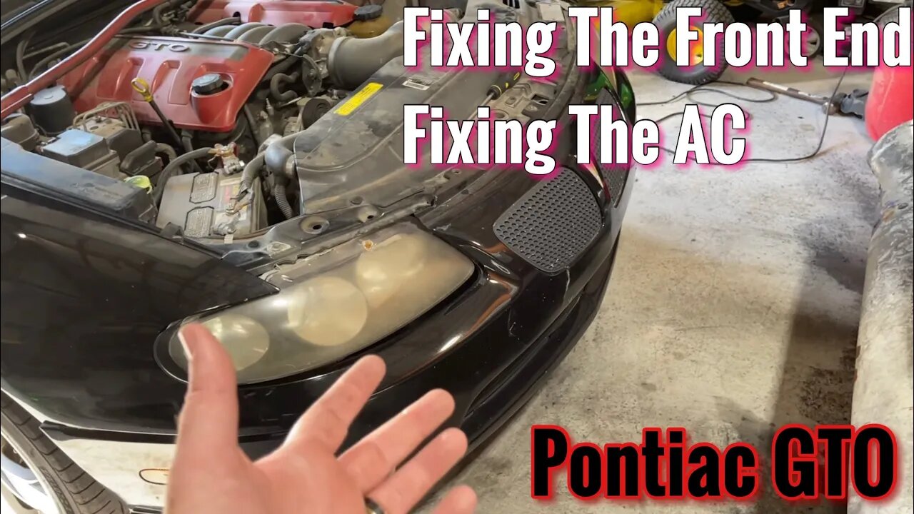Tearing The Front End Off The @AutoAuctionRebuilds Pontiac GTO Fixing Damage