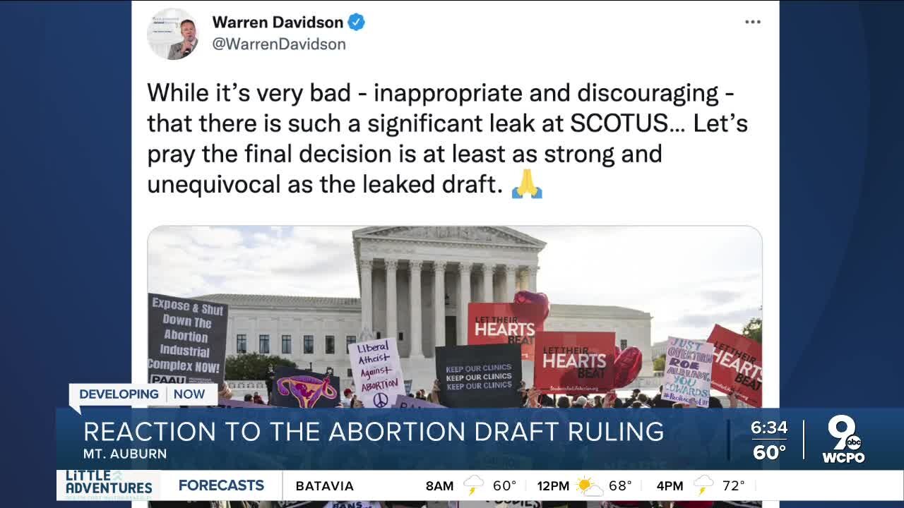 Local reaction to the abortion draft ruling