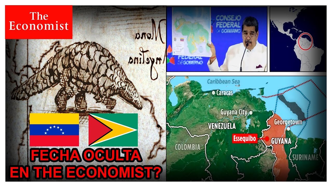 L'INVASIONE DELLA GUYANA DA PARTE DEL VENEZUELA AVVERRÀ IN QUESTA DATA NASCOSTA NELLA RIVISTA D'OCCULTURA MASSONICA THE ECONOMIST THE WORLD IN 2019? VIDEO SPECULATIVO