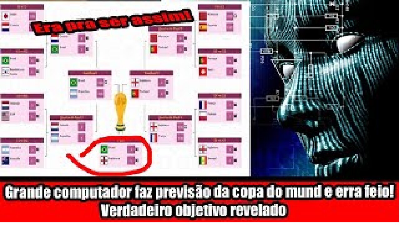 Grande computador faz previsão da copa do mundo e erra feio! Verdadeiro objetivo revelado